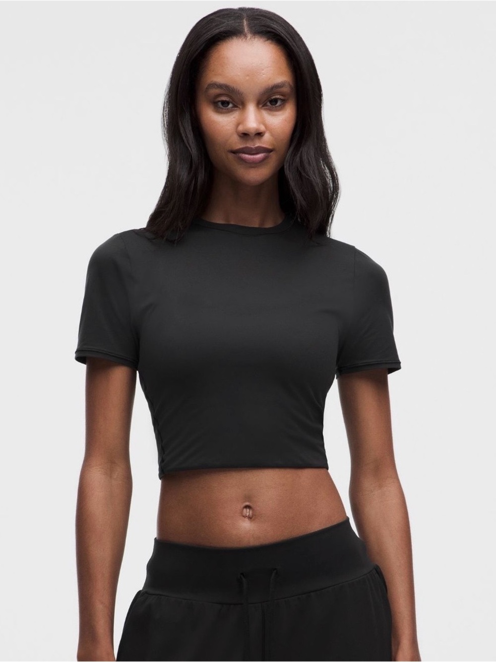 Lululemon Wundermost ultra soft nulu crewneck t-shirt size M in black